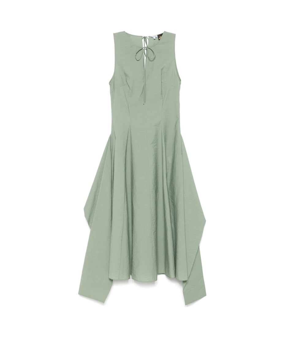 Cotton Blend Midi Dress