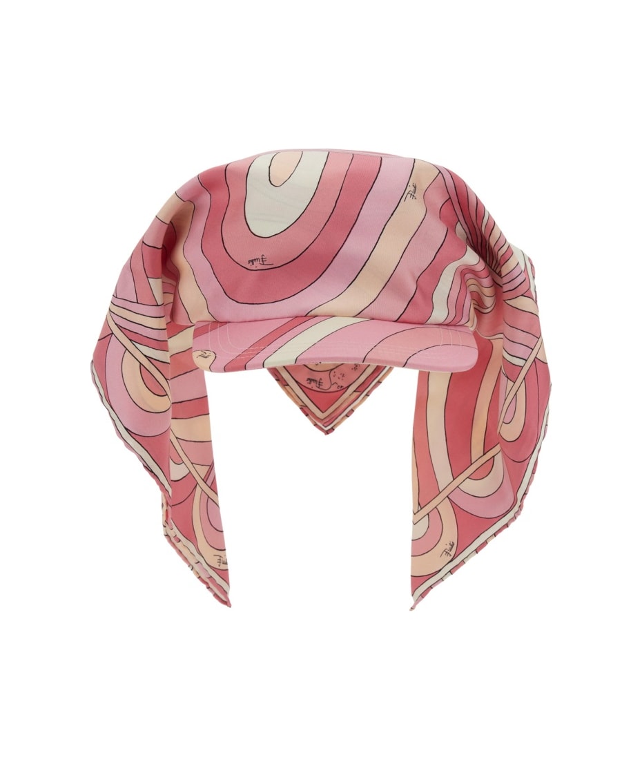 ハット Pucci Silk Visor With Draped Scarf Pucci Visor With Scarf | italist