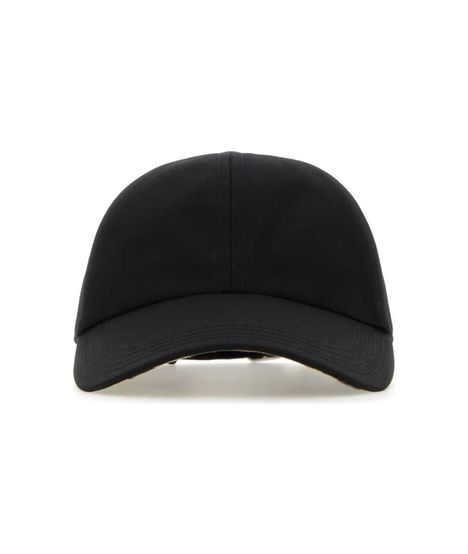 【送料&関税込】Burberry Black Polyester Blend Baseball Cap Burberry Black Polyester Blend Baseball Cap | italist