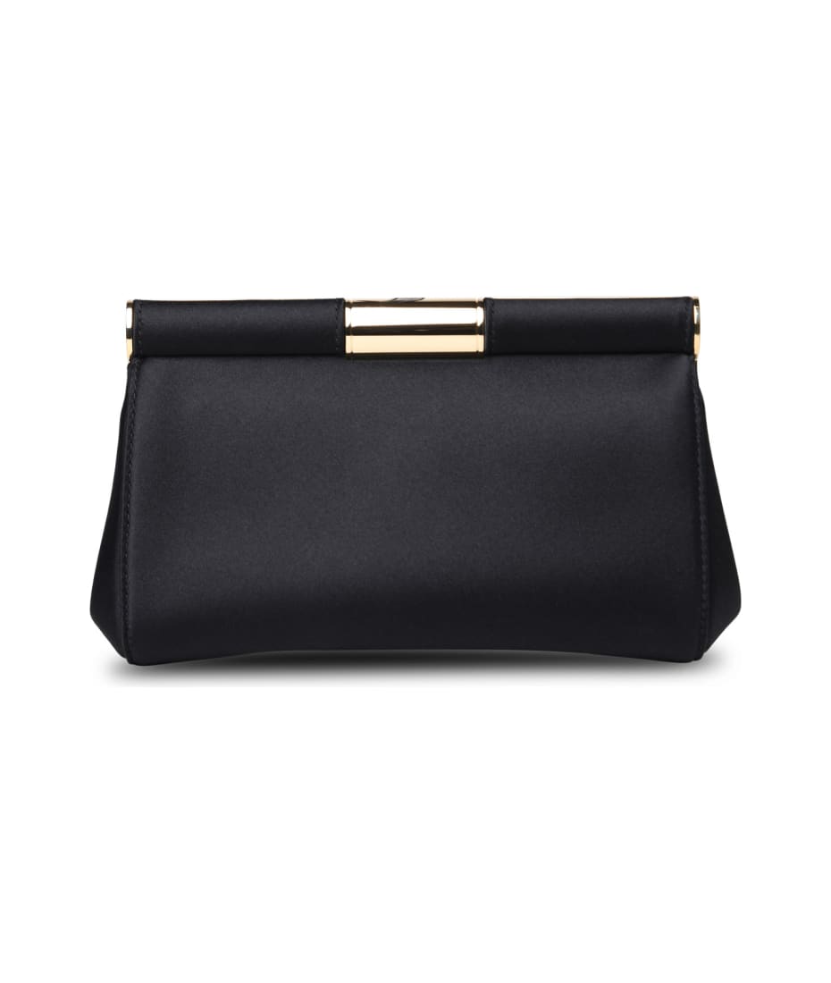 【関税&送料込み】Dolce & Gabbana Black Silk Blend Slingba Dolce & Gabbana Black Silk Blend Bag | italist