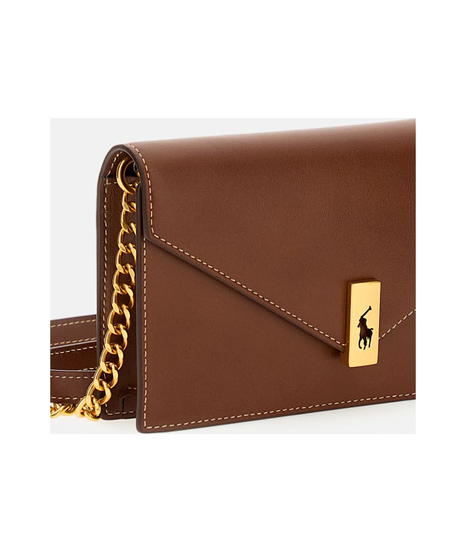 Polo Ralph Lauren Polo Id Leather Chain Wallet And Bag