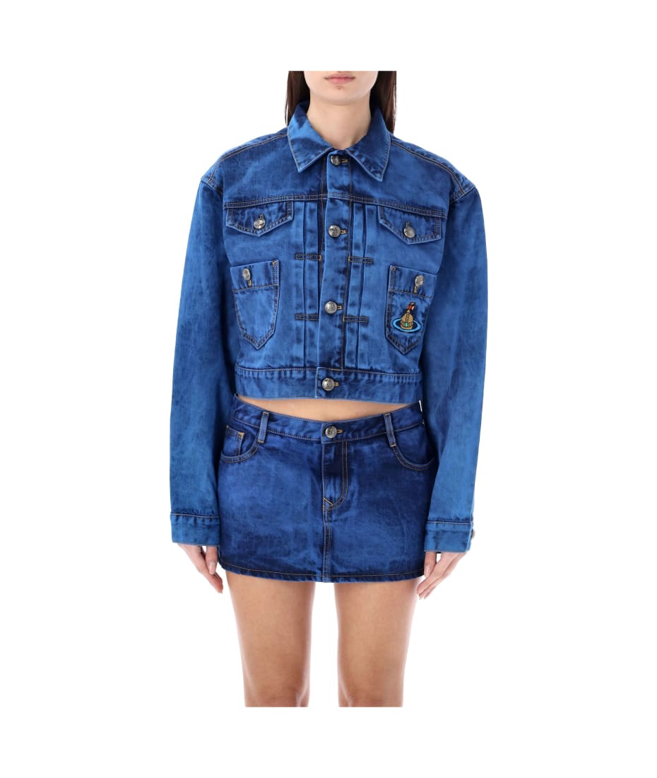 Vivienne Westwood Marlene Cropped Denim Jacket | italist