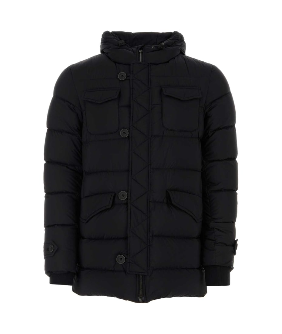 Herno Black Nylon L Eskimo Down Jacket | italist