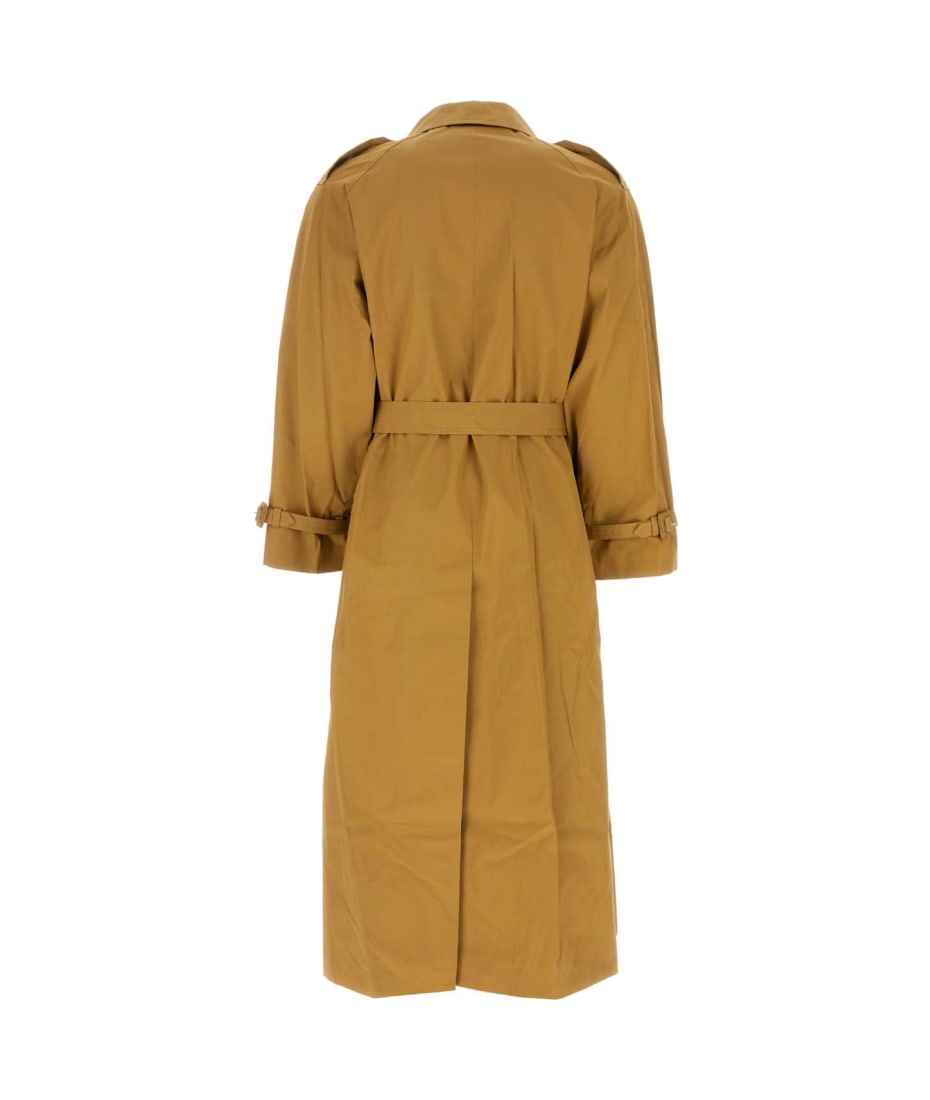 トレンチコート VETEMENTS OCHRE COTTON OVERSIZE TRENCH COAT VETEMENTS Ochre Cotton Oversize Trench Coat | italist