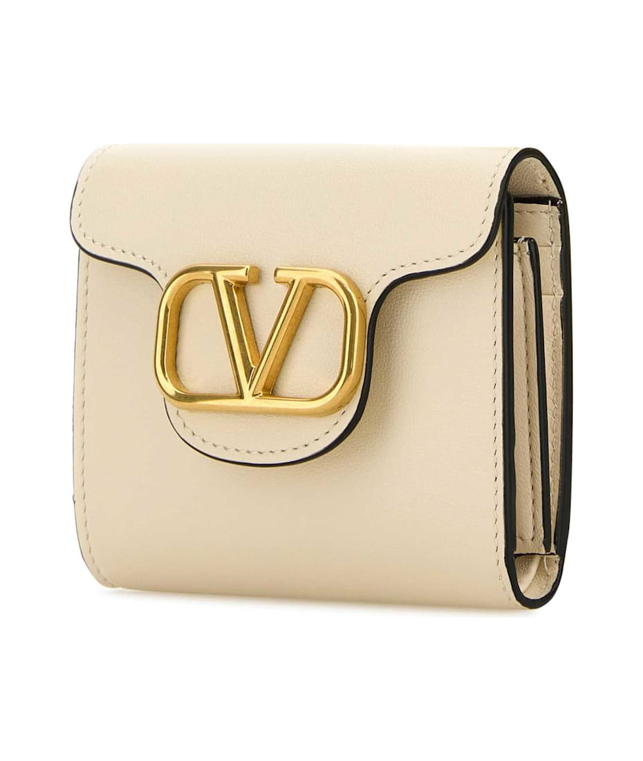 Valentino Garavani Ivory Leather Wallet | italist