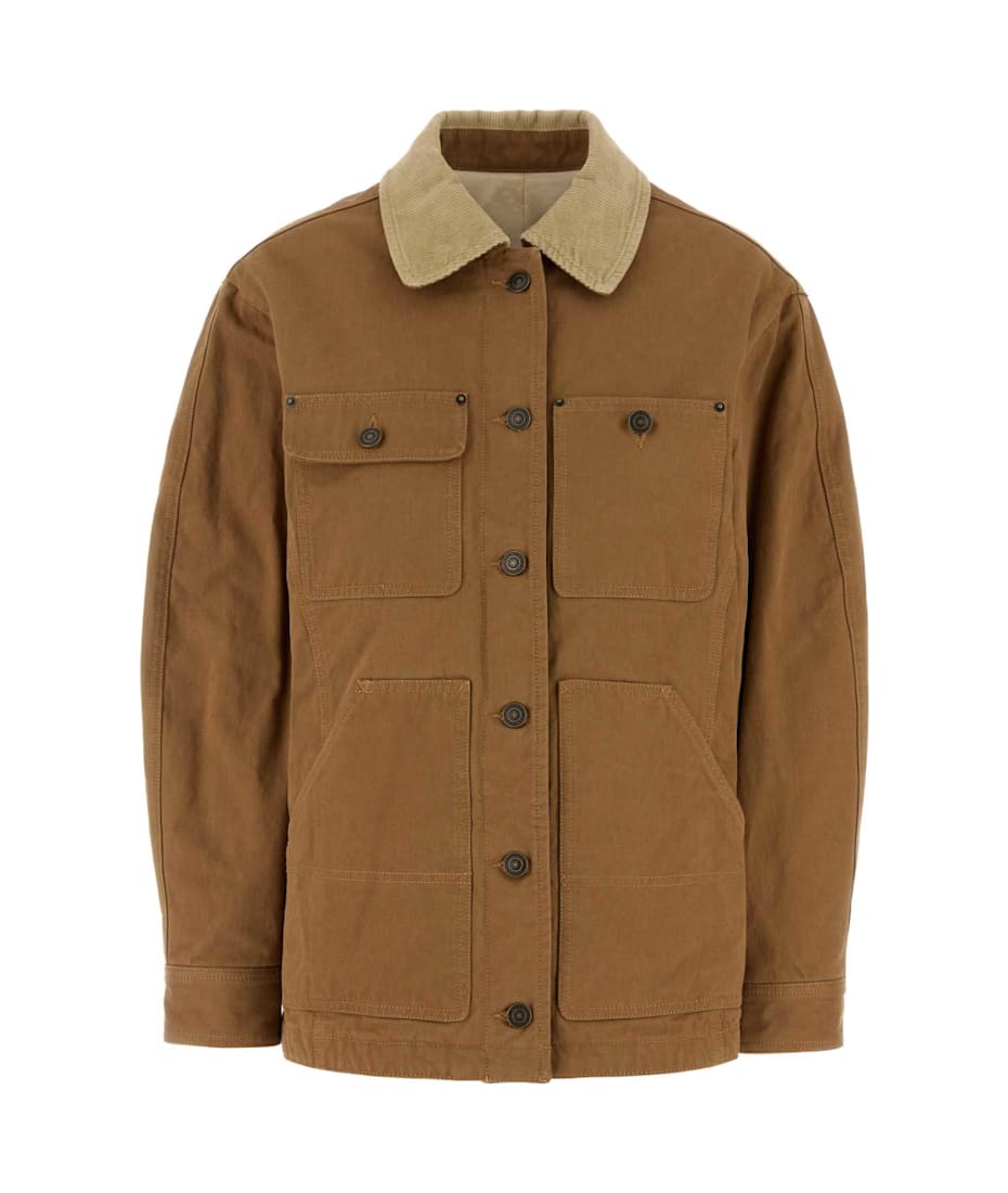 【関税&送料込】Isabel Marant Camel Denim Ninon Jacket Isabel Marant Camel Denim Ninon Jacket | italist