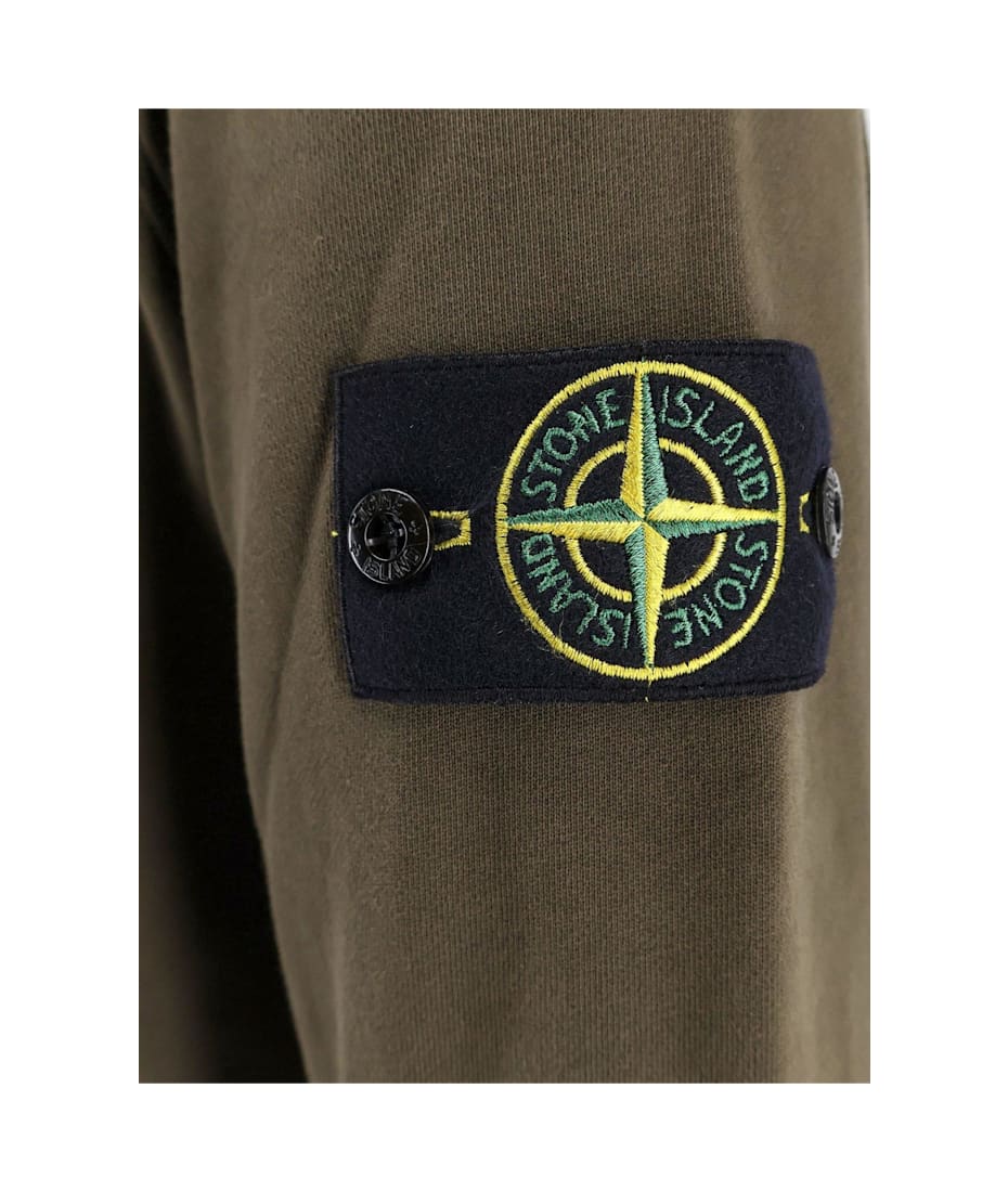 Stone Island Compass Patch Drawstring Hoodie | italist