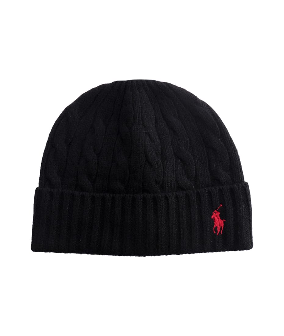 ralph lauren wool hat black