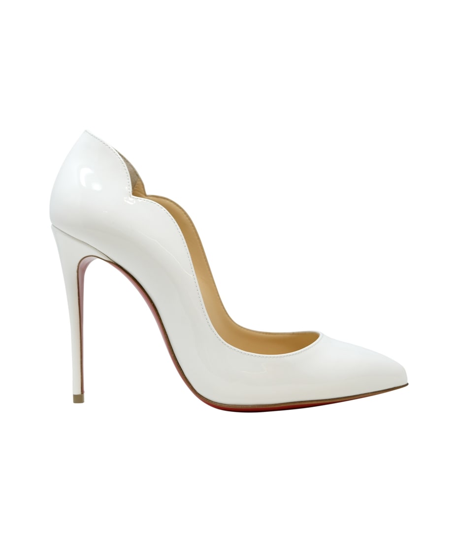 CHRISTIAN LOUBOUTIN Hot Chick Sling 100 patent-leather slingback pumps