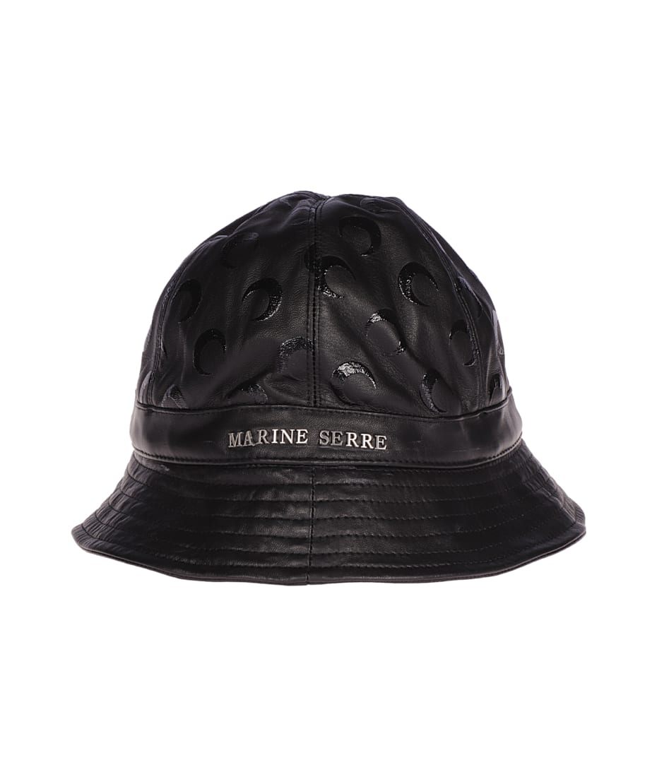 帽子 Marine serre MOON LEATHER BUCKET HAT Marine Serre Moon Leather Bell Hat Regenerated | italist