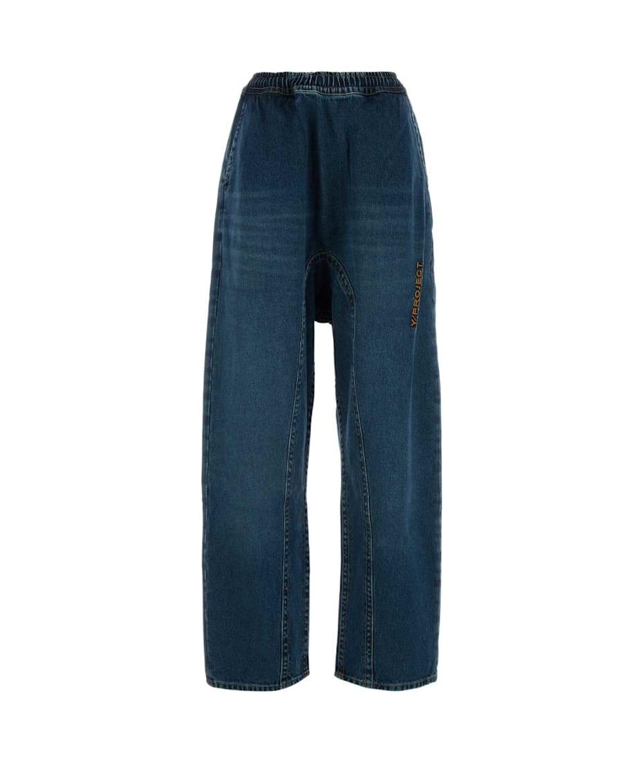 デニム・ジーパン Y PROJECT Women Denim Pants 107PA002EVERGREENVINTAGEBLUE Y/PROJECT - Evergreen Snap Off Jeans | HBX - Globally