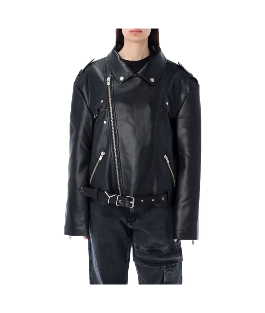 ジャケット・アウター Y/project twisted lapel biker jacket Y/Project Twisted Lapel Biker Jacket | italist