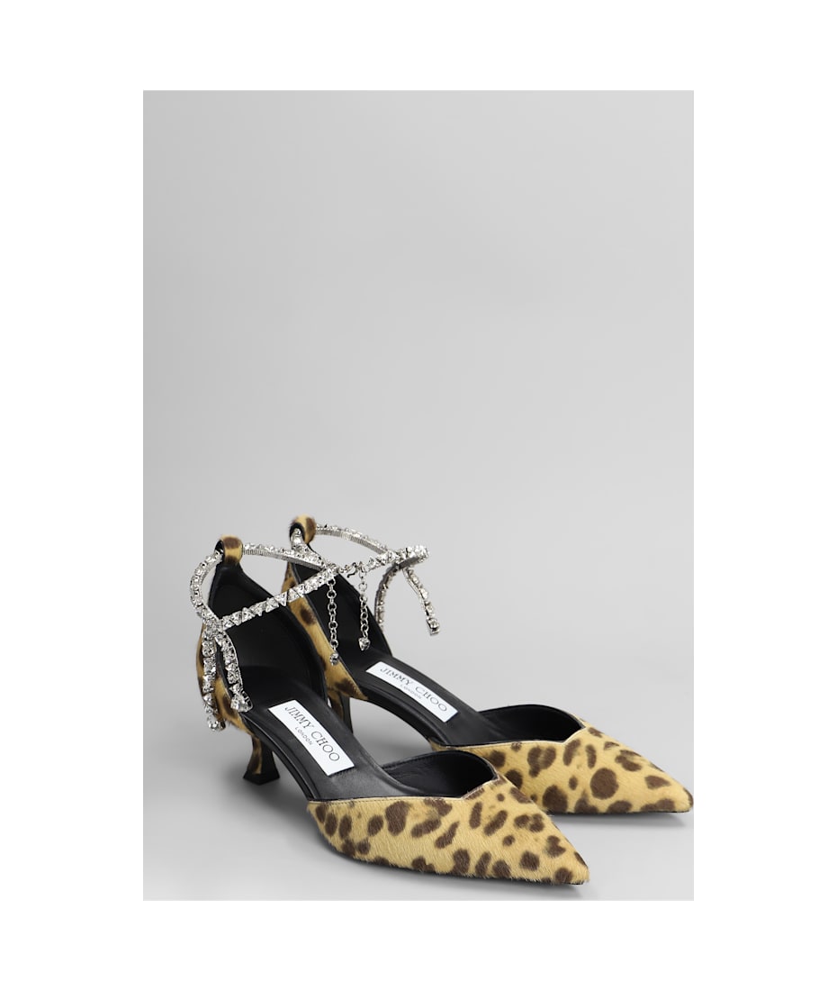 【送料&関税込】Jimmy Choo Stevie 50 Pumps In Animalier Pony Stevie 50 | Natural Leopard Print Pony Pumps | JIMMY CHOO CA