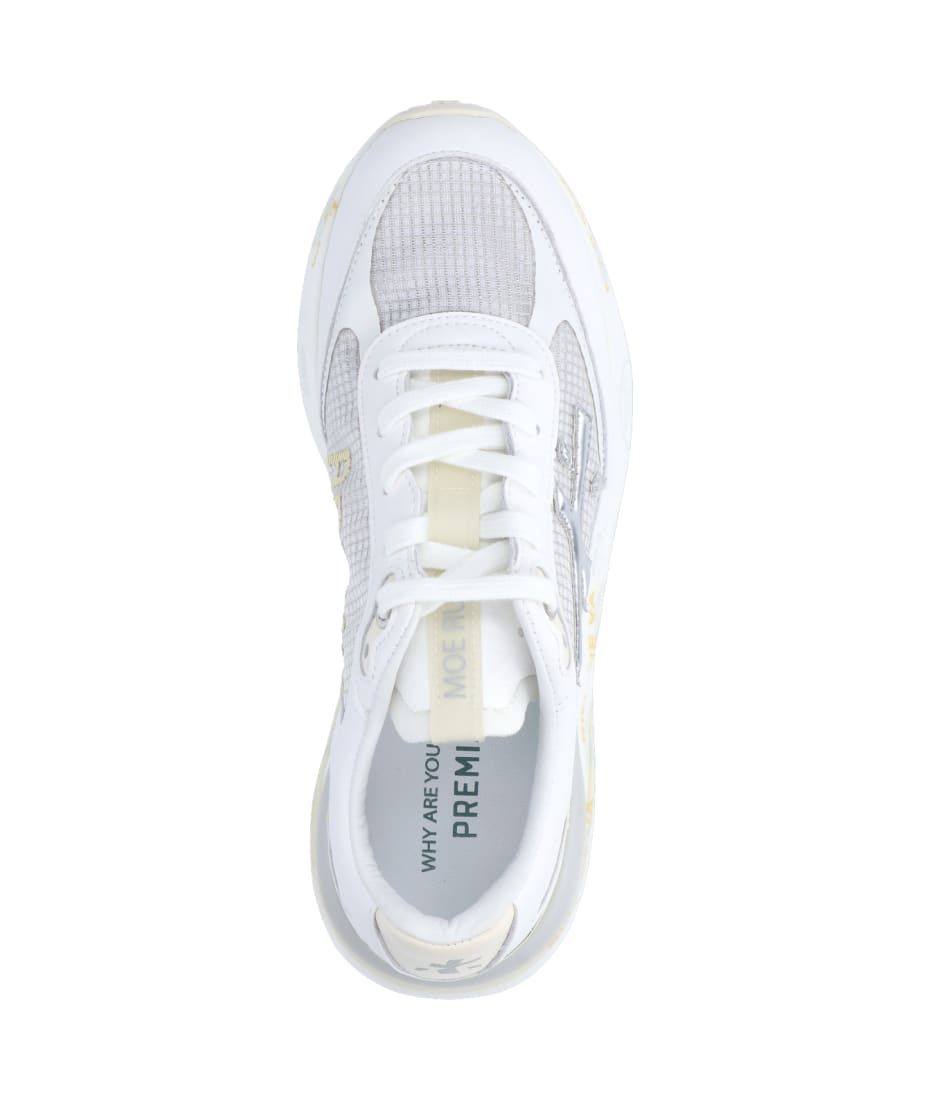 Premiata White Silver Moerund Sneakers - Bianco