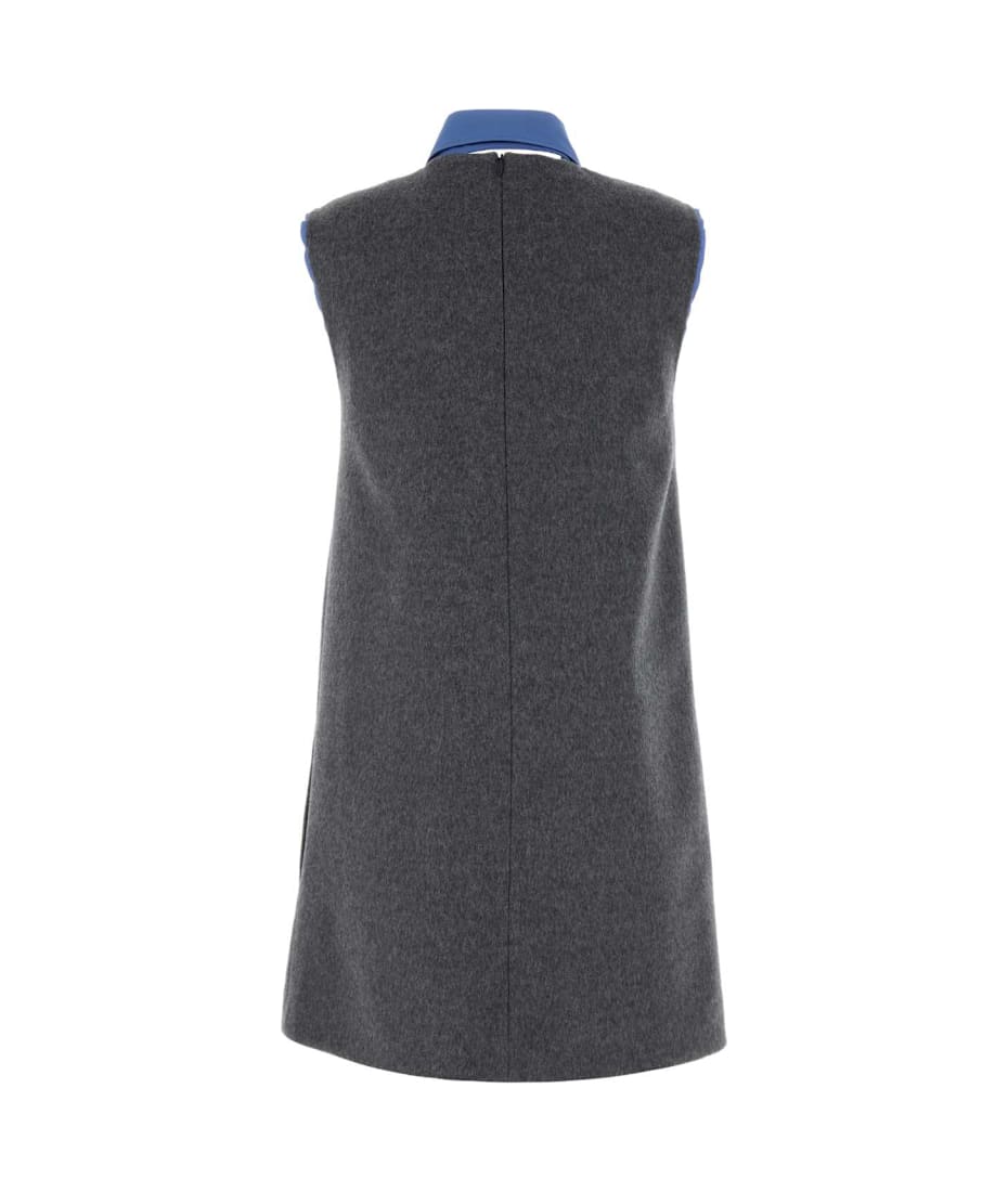 ワンピース Miu Miu Grey Velour Mini Dress Miu Miu Grey Velour Mini Dress | italist