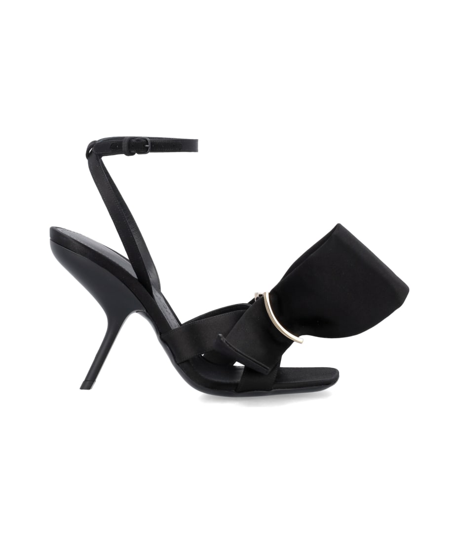【関税&送料込】Ferragamo Sandal With Asymmetrical Bow Ferragamo Sandal With Asymmetric Bow | italist
