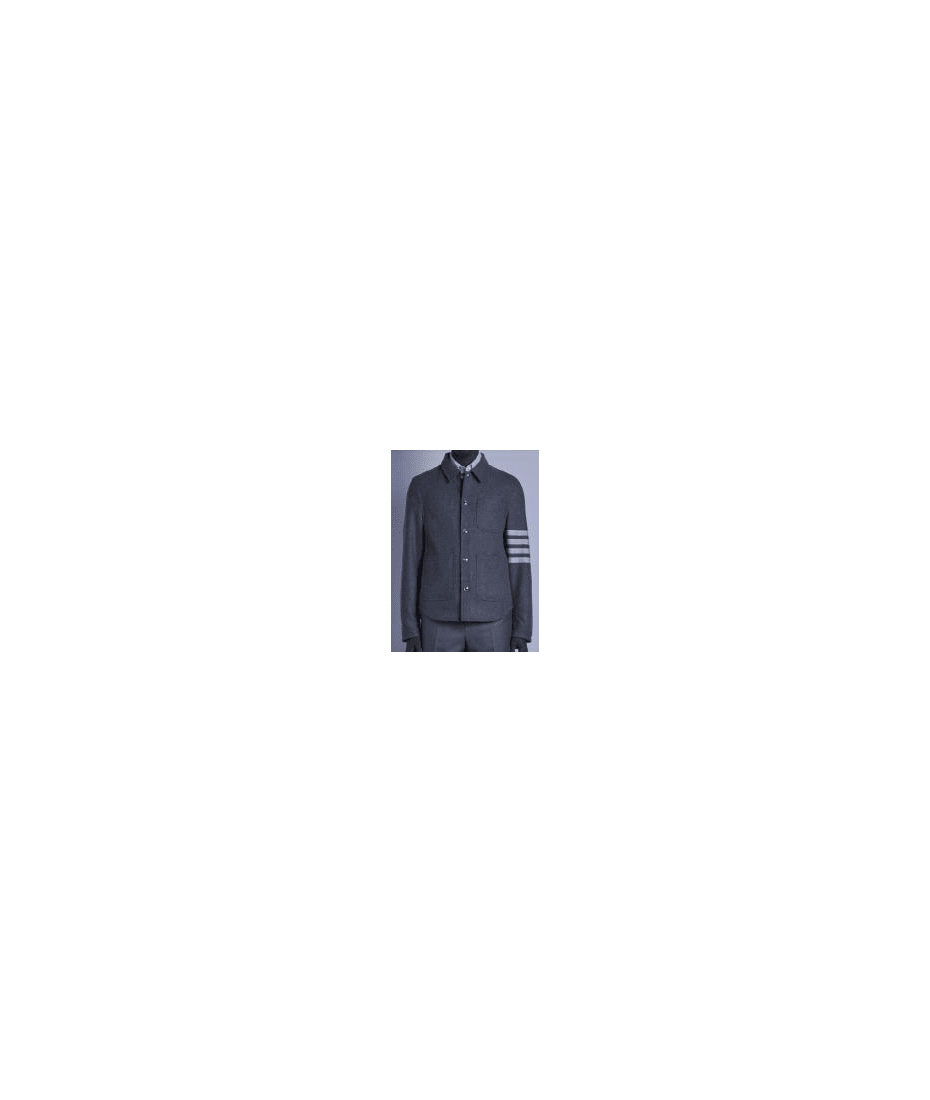 Thom Browne '4 Bar' Grey Wool Blend Jacket | italist, ALWAYS