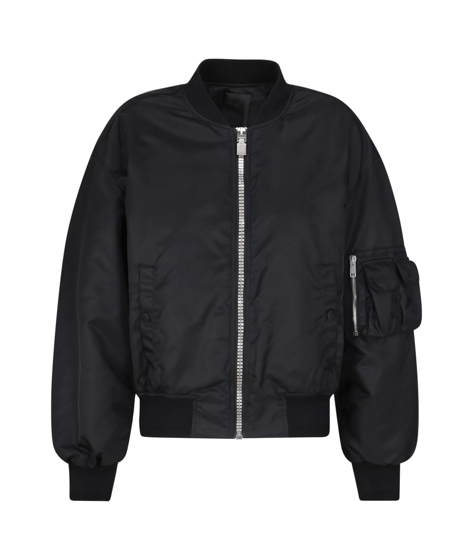 GIVENCHY 24AW ジャケット ブラック系 Made In Italy Black Givenchy Bomber Jacket With Pocket Detail | italist