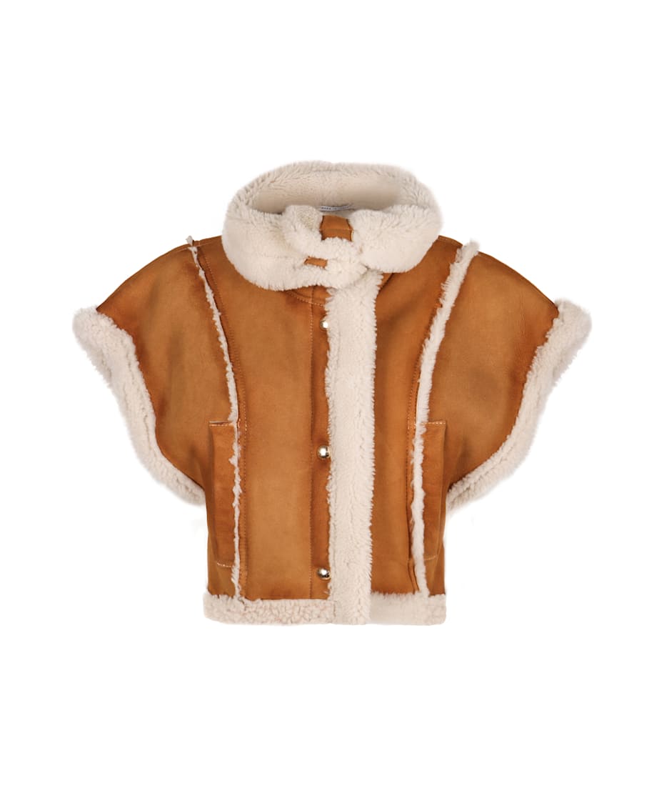 HALFBOY ショートレザージャケット ベージュ FW24/25 HALFBOY Short Sheepskin Jacket | italist