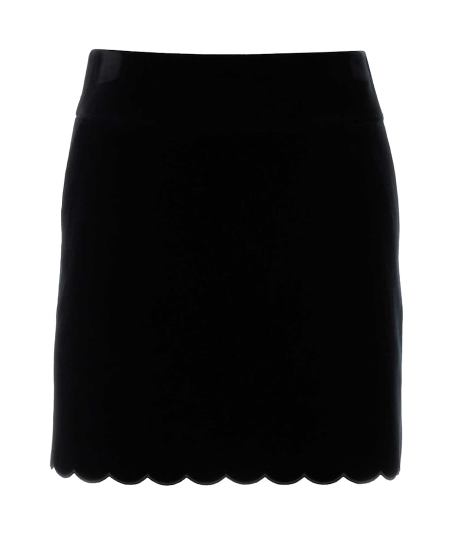 スカート CHLOE Black Velvet Mini Skirt Chloé Black Velvet Mini Skirt | italist