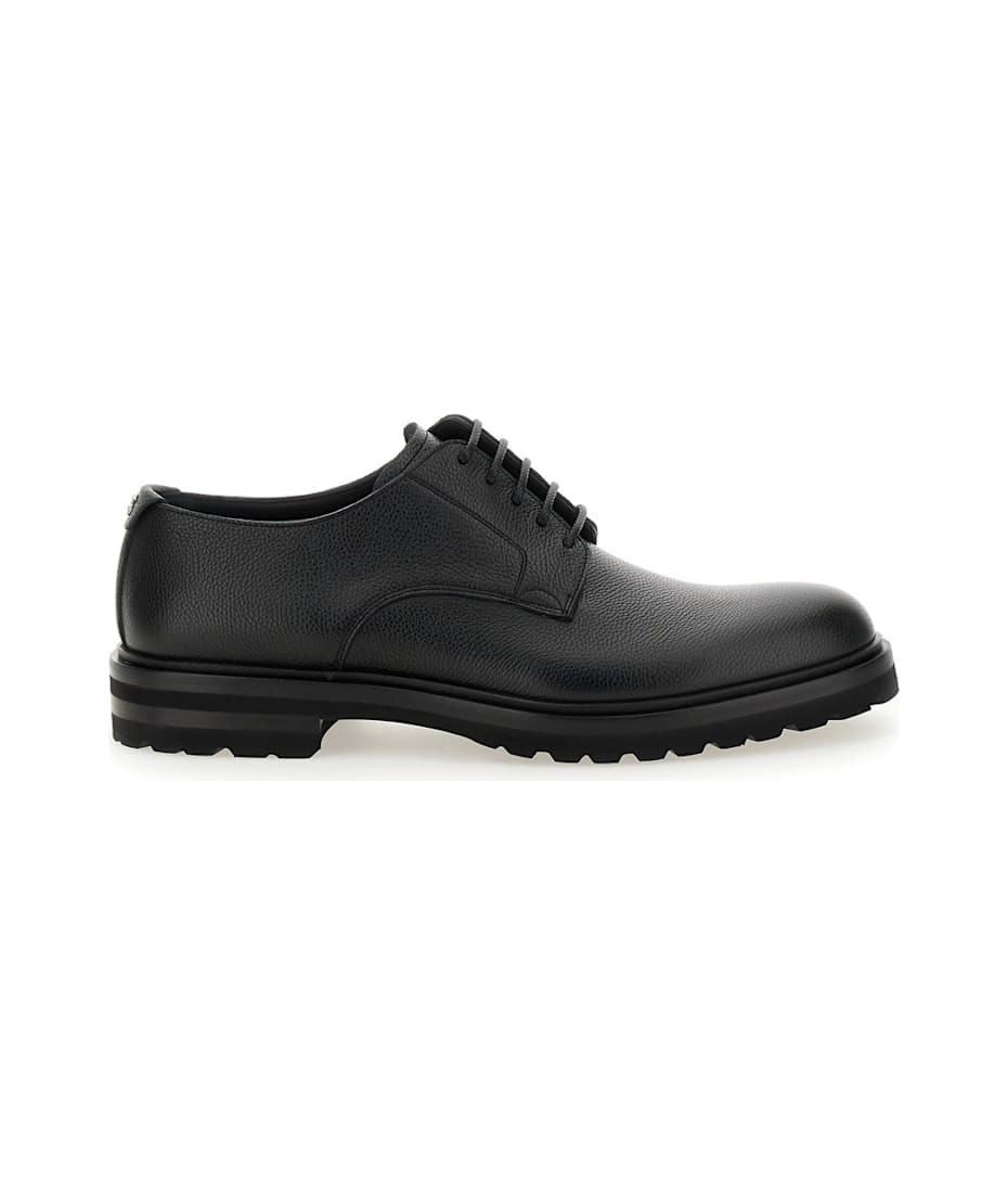 Dolce & Gabbana 'altavilla' Black Derby Lace-up Shoes With