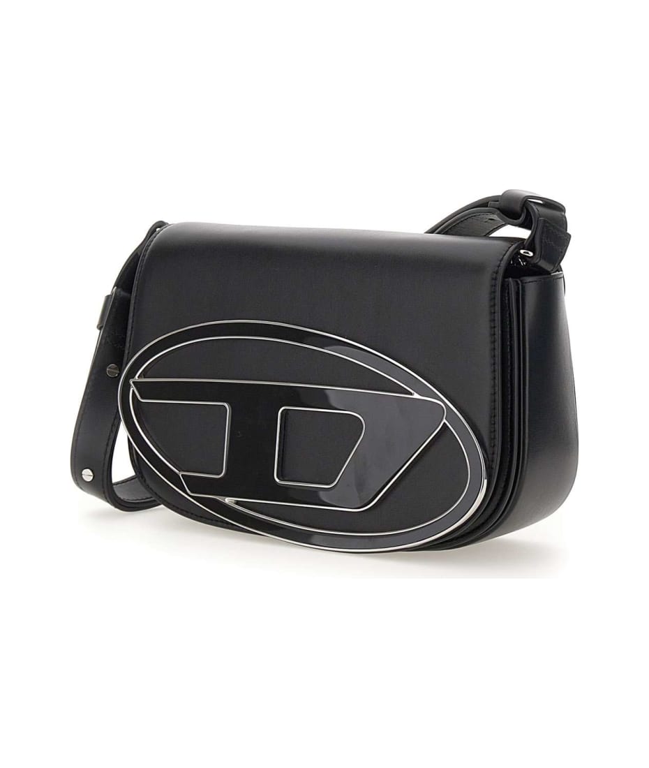 ★DIESEL★ 1DR M Shoulder Bag Black X09568PR818T8013 X09568P Women's 1DR M-Iconic medium shoulder bag in leather | Black