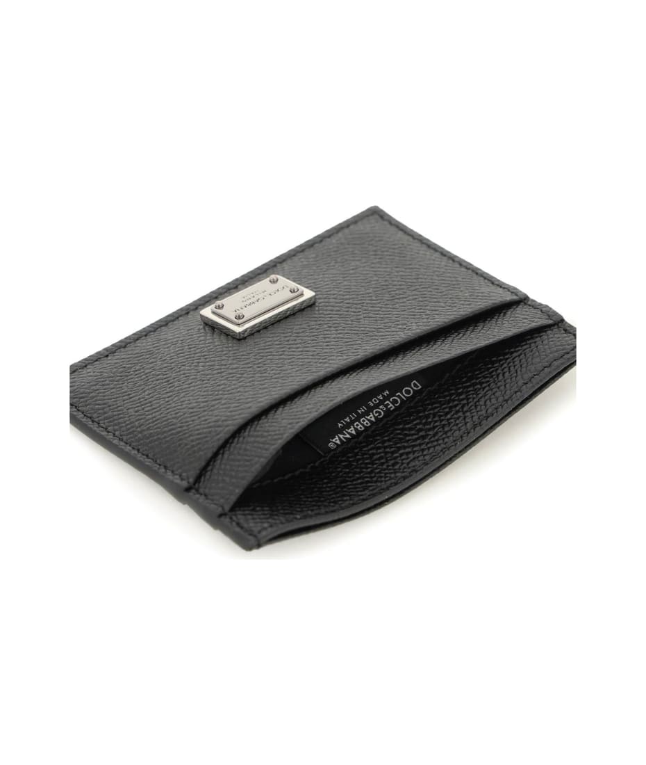 【DOLCE & GABBANA】ロゴ メタル装飾 レザーカードホルダー Dolce & Gabbana Logo Card Holder | italist