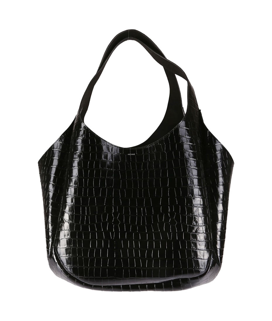 トートバッグ Coperni SS25 CROCO SWIPE BAG (COPBA01F6032 BRW) Coperni Croco Crossbody Swipe Bag - Black – The Frankie Shop
