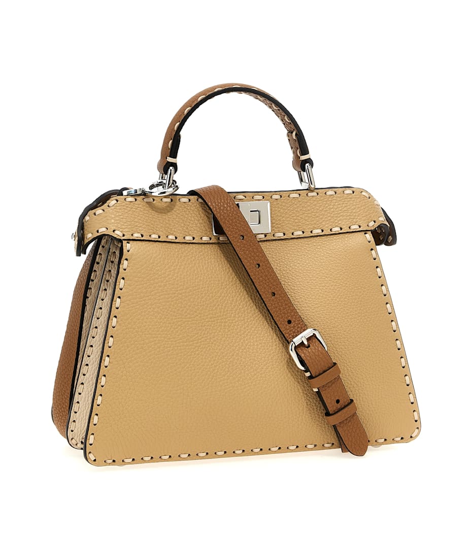 ハンドバッグ FENDI 'Peekaboo ISeeU Small' handbag Brown Peekaboo ISeeU Small Cuoio Romano leather Brown | Fendi