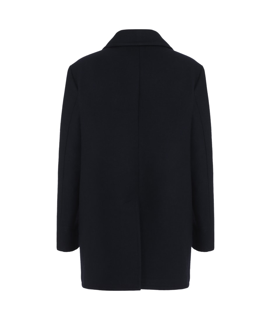 Prada Double-breasted Wool Coat | italist