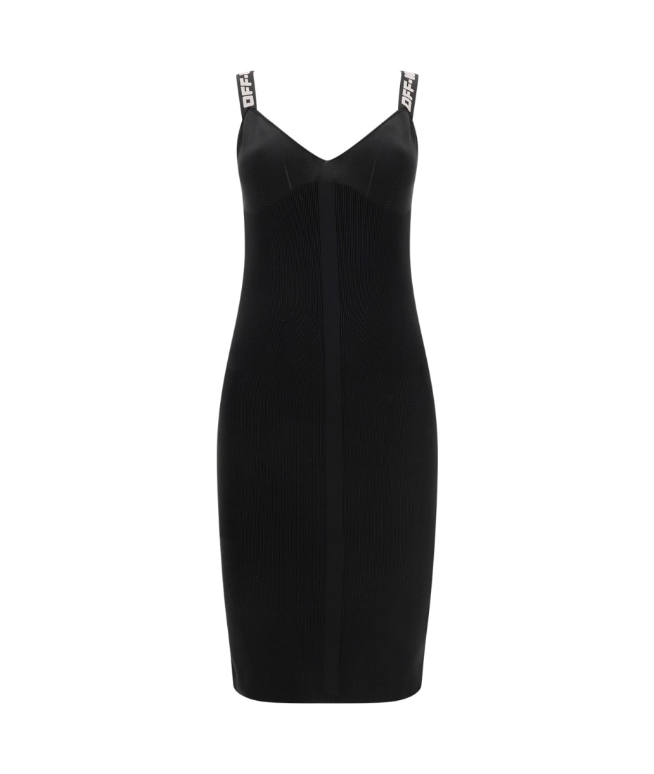 【送料&関税込】Off-White Knitted Stretch Mini-dress Off-White Knitted Stretch Mini-dress | italist