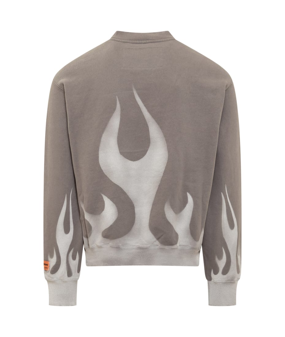HERON PRESTON Law Flames Sweatshirt | italist