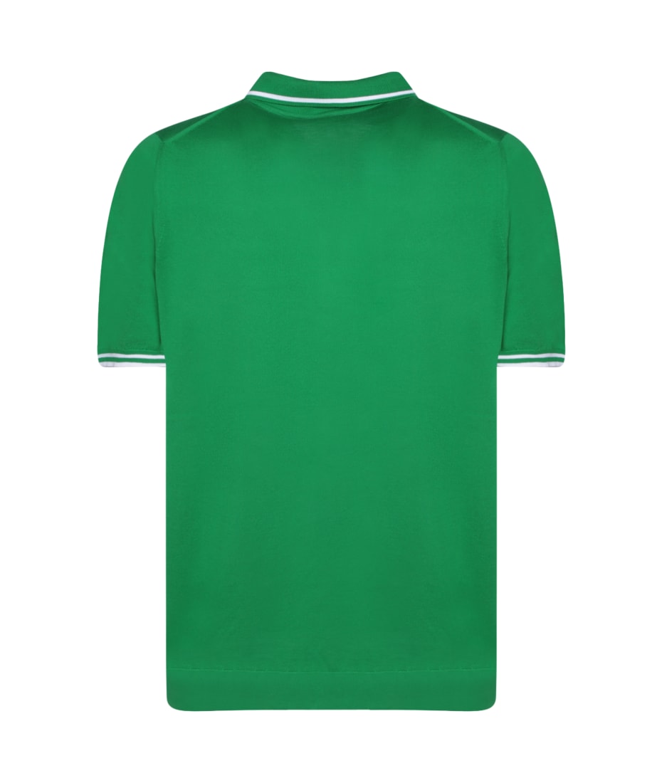 【送料&関税込】Kiton Green Mid-zip Polo Shirt Kiton Green Mid-zip Polo Shirt | italist