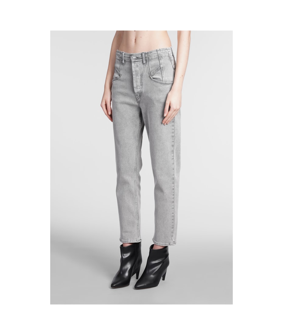 【関税&送料込】Marant Etoile Vendelia Jeans Isabel Marant Etoile Women's Beige Sand Vendelia Jeans Pants