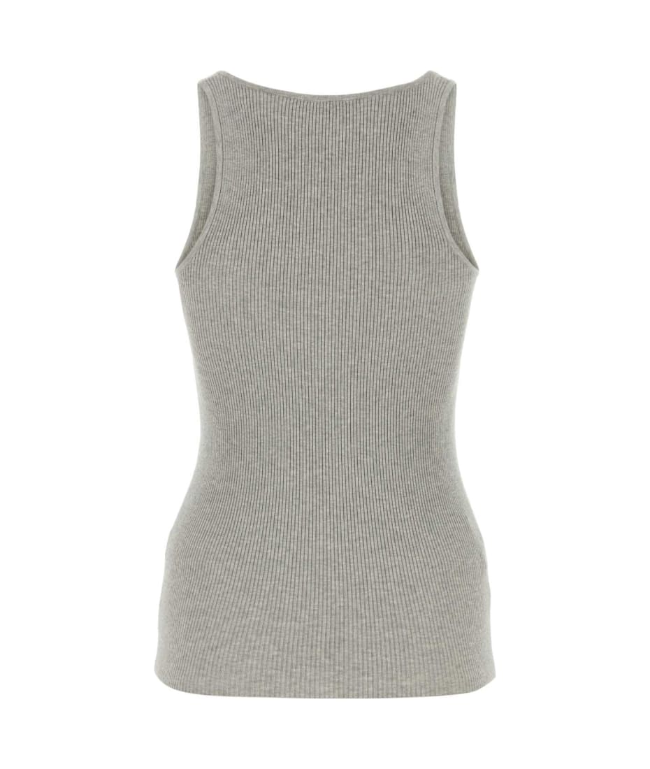 Miu Miu Grey Stretch Cotton Blend Tank Top | italist, ALWAYS