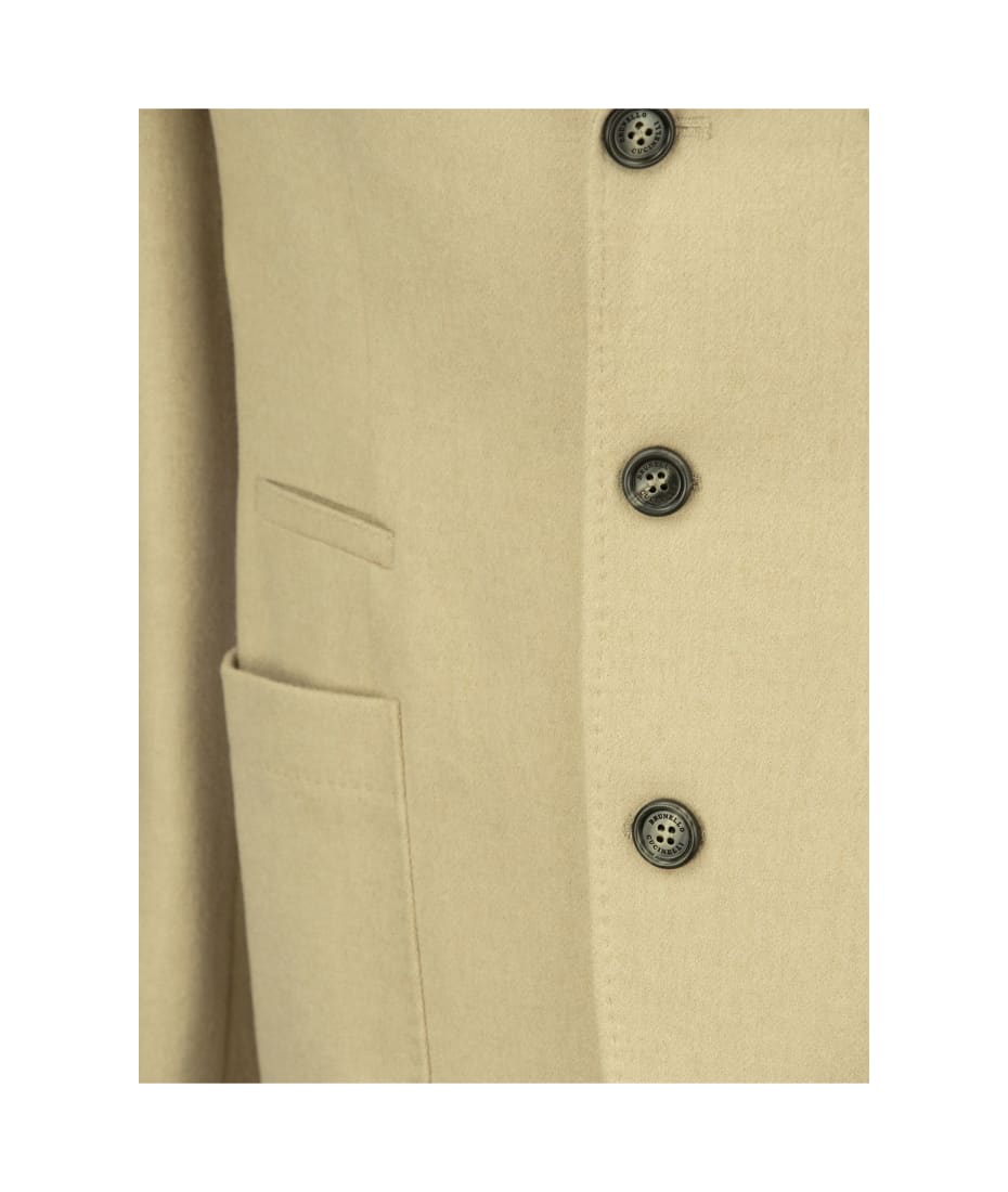 テーラードジャケット BRUNELLO CUCINELLI Camel Jacket with patch pockets Brunello Cucinelli Camel Jacket With Patch Pockets | italist
