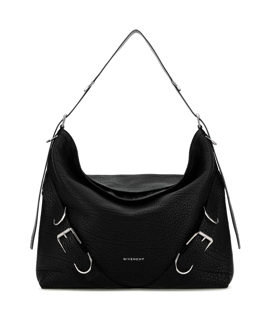 トートバッグ GIVENCHY Black Leather Large Voyou Shoulder Bag 24502620_54689814_600.jpg