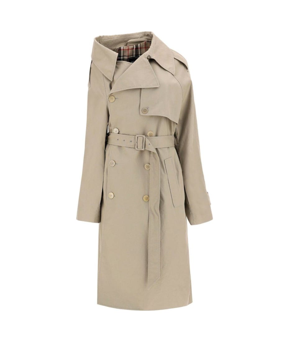 【送料&関税込】Balenciaga Oneshoulder Trench Coat Balenciaga Oneshoulder Trench Coat | italist