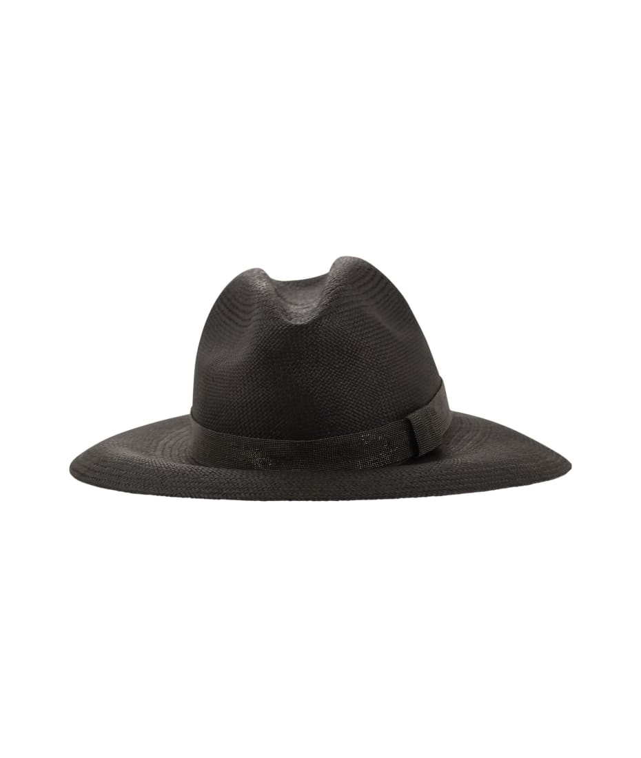 ハット BRUNELLO CUCINELLI Straw hat with Precious Band Brunello Cucinelli Straw Hat With Precious Band | italist