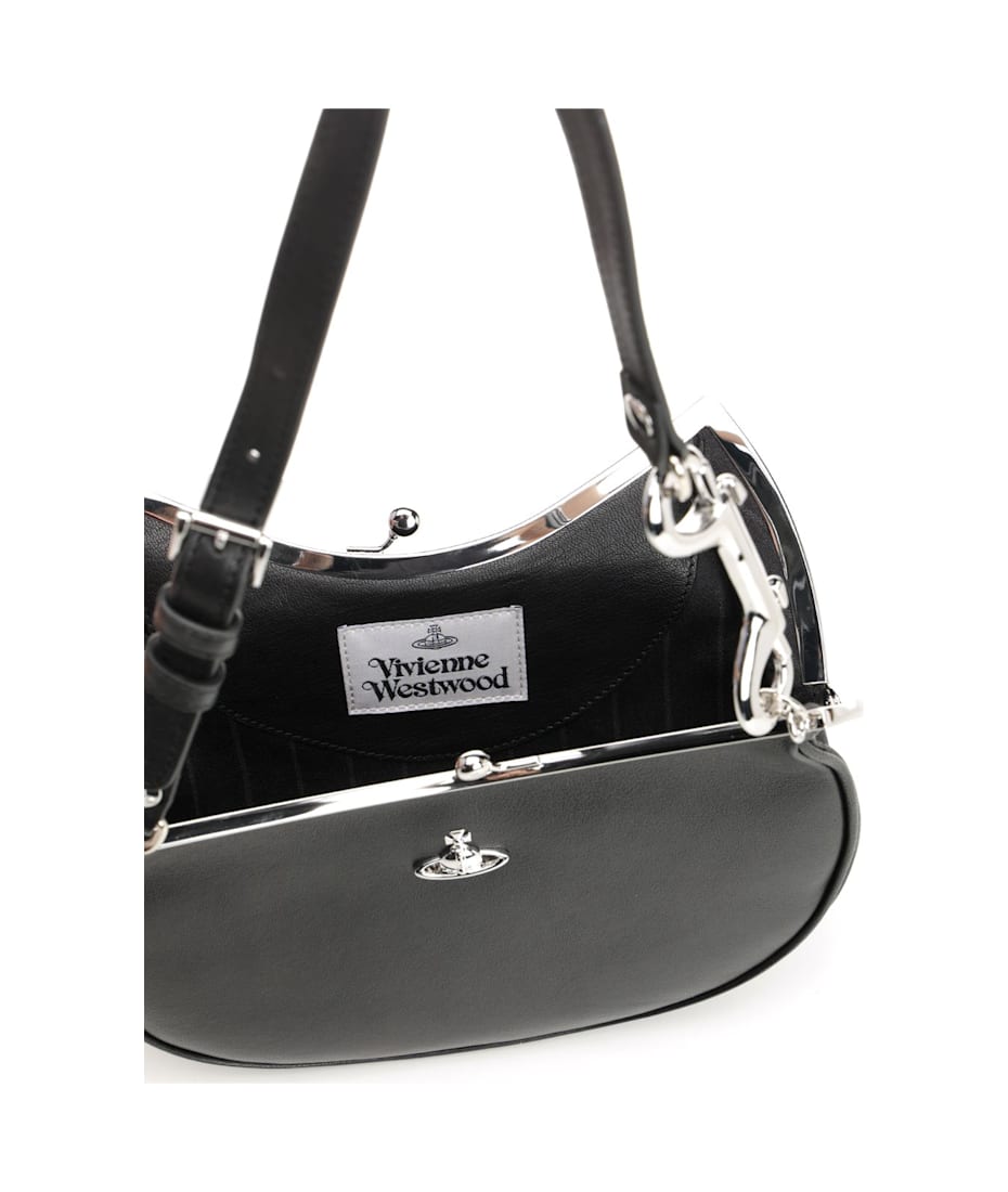 【国内即発】Vivienne WestwoodSHOULDER 52020005 S000B N401 Vivienne Westwood Shoulder Bag Crossbody Handbag Black Flap