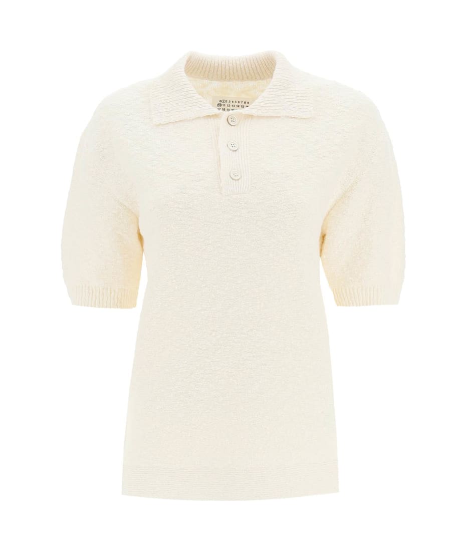 Boucle Knit Polo Shirt