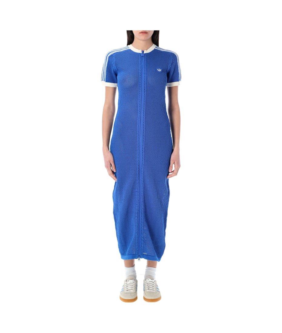 Adidas Originals Originals Premium Crochet Midi Dress Adidas Originals Originals Premium Crochet Midi Dress