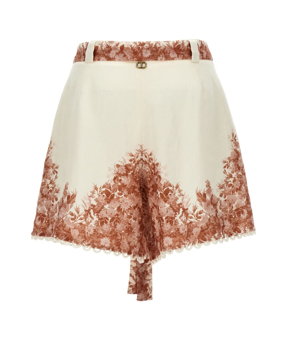 TwinSet Embroidery Shorts - White