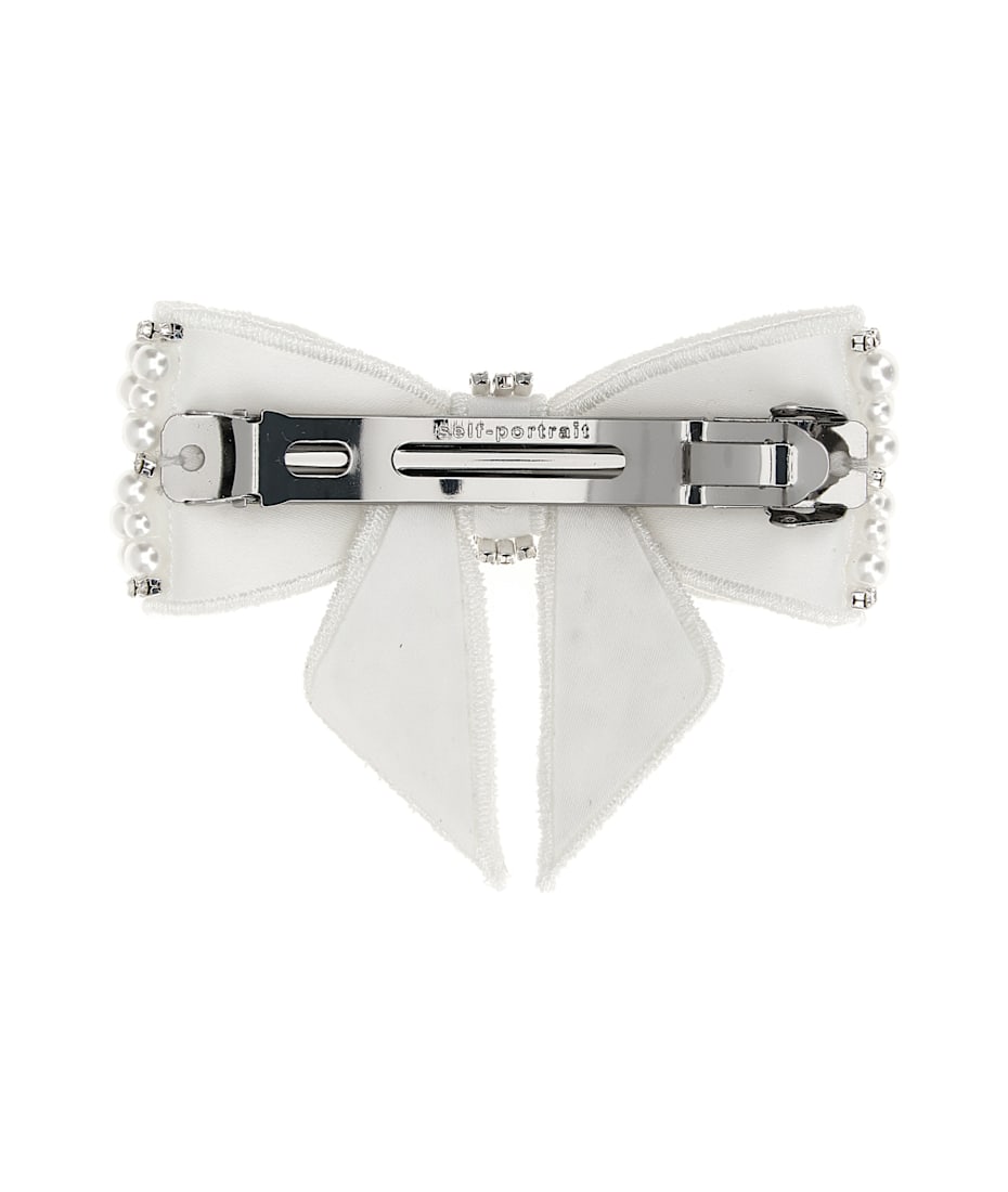 self-portrait 'pearl Crystal Bow' Hair Clip | italist