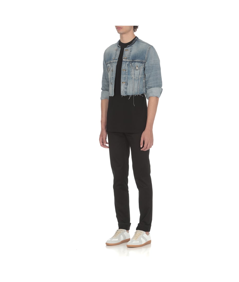 Maison Margiela Collarless Cropped Jacket | italist, ALWAYS LIKE A