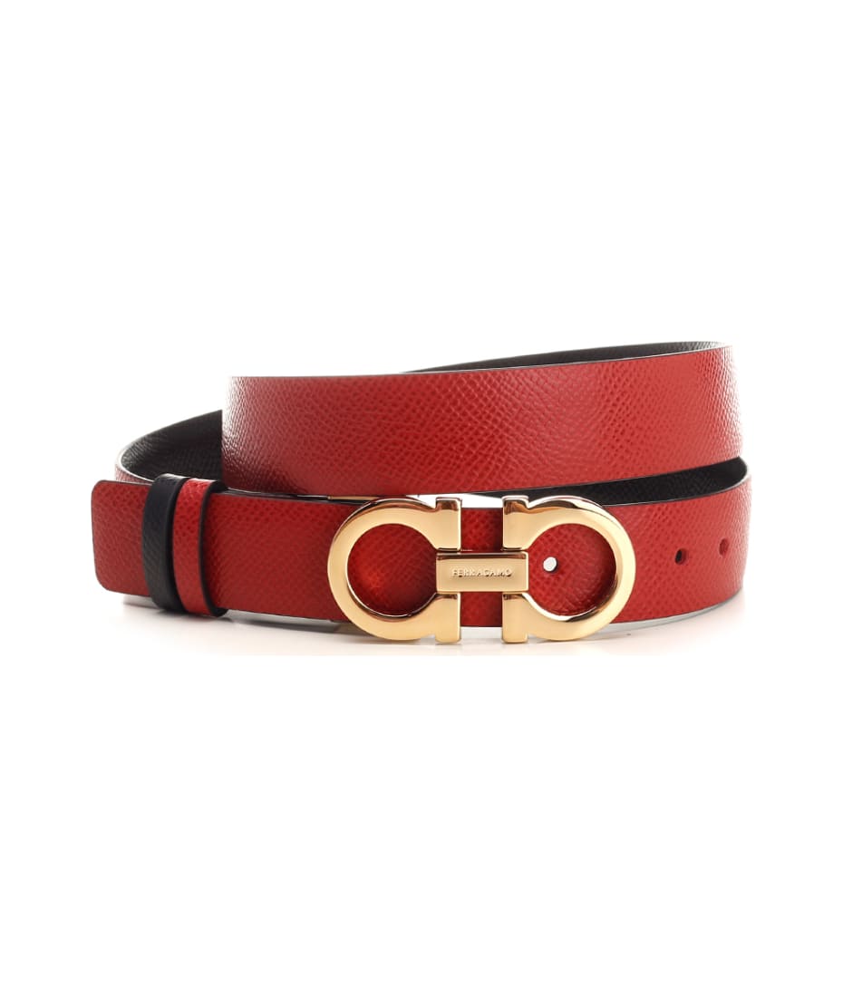 ベルト SALVATORE FERRAGAMO GANCINI REVERSIBLE BELT Salvatore Ferragamo Men's Gancini Buckle Reversible Belt