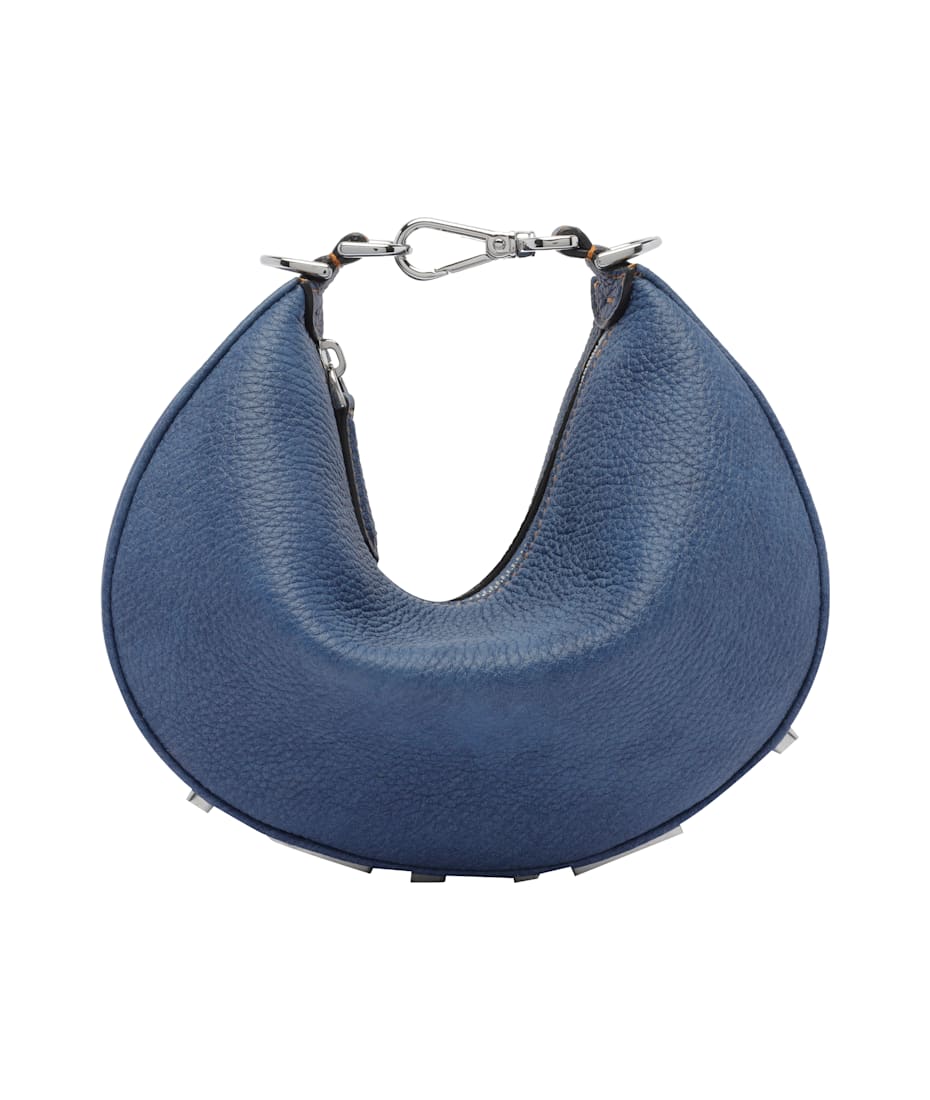 【送料&関税込】Fendigraphy Mini Hobo Bag Fendigraphy Mini Leather Blue | Fendi
