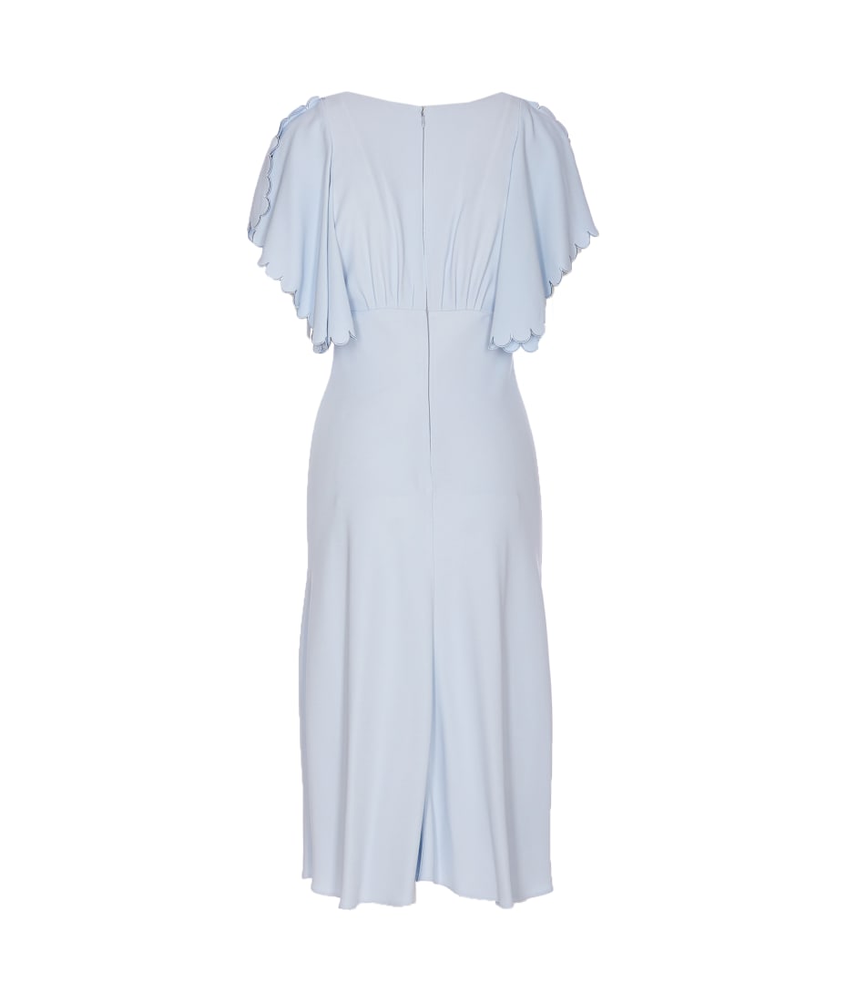 Elisabetta Franchi Dress In Lightweight Crepe Fabric With