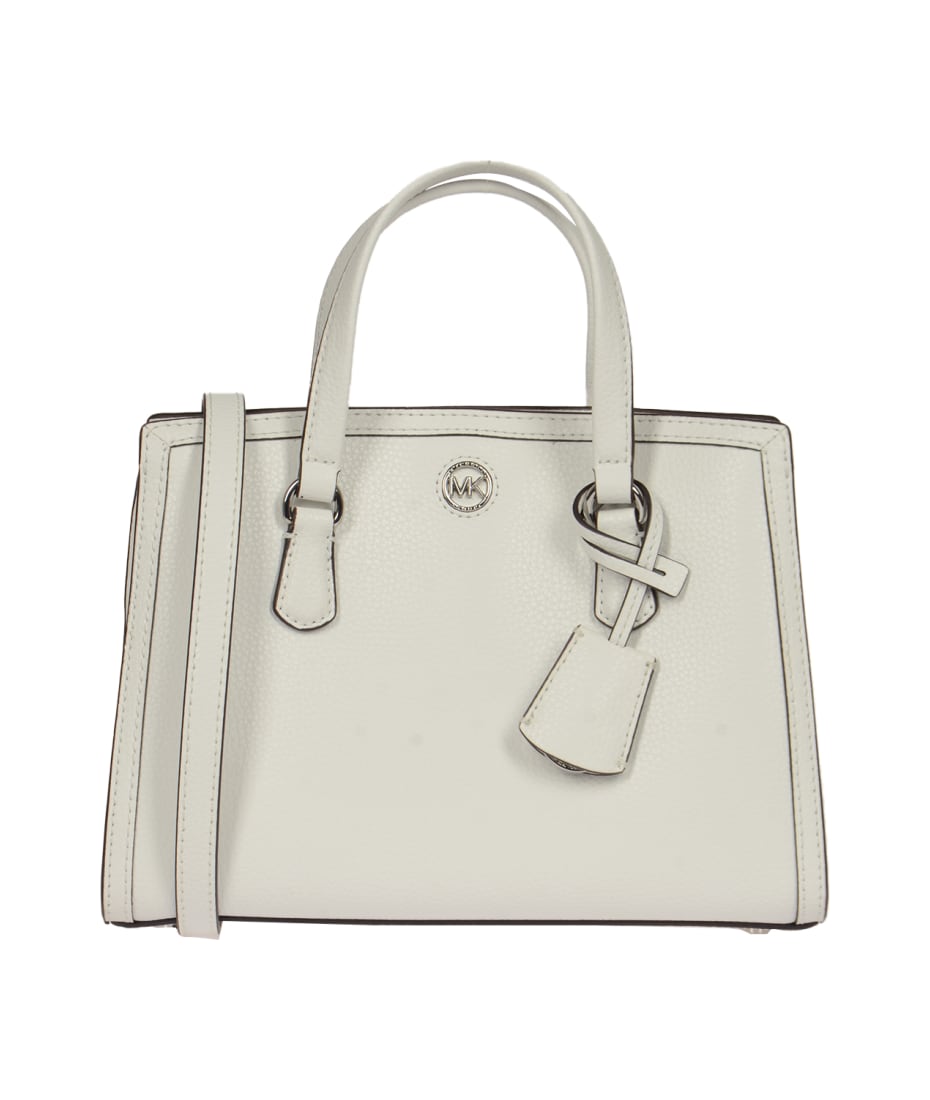  Michael Michael Kors Women's Sullivan Small Convertible Tote  Bag Handbag Optic White Leather : Clothing, Shoes & Jewelry