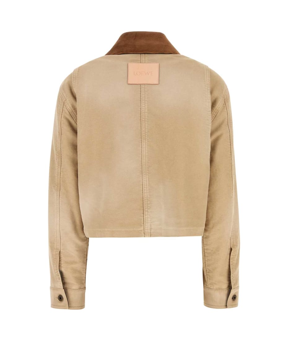 ジャケット Loewe Sand Cotton Blend Jacket Loewe Sand Cotton Jacket | italist